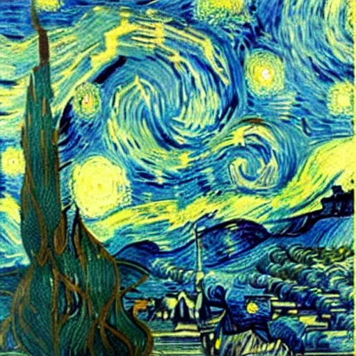 Image similar to a guy with white hoodie drowning in the abyss of the sea, very deep, by van gogh