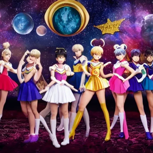 Image similar to Set photograph from Netflix’s live action Sailor Moon adaption