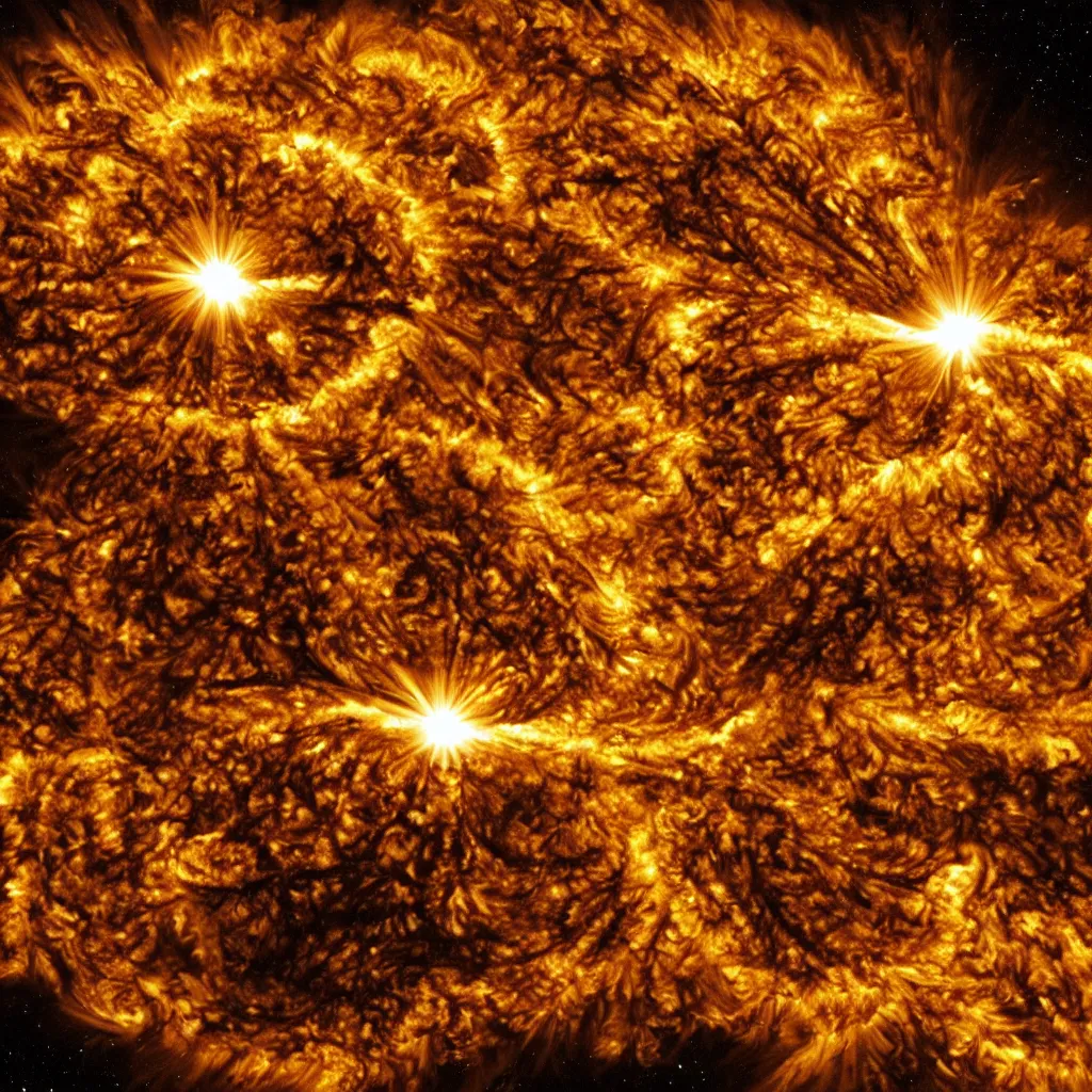 Image similar to the sun explodes, photo from earth