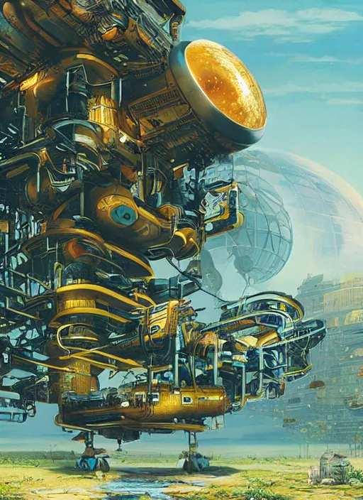 Image similar to photorealistic image of a solarpunk, biopunk, naturecore, by chris foss