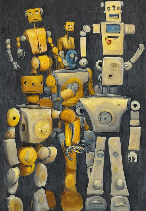 Image similar to robots by salvidor dali