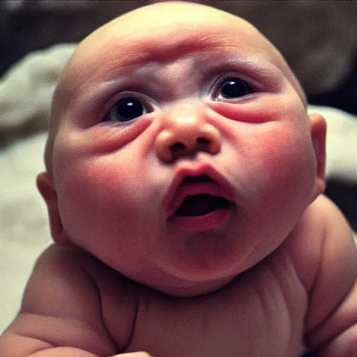 Prompt: the ugliest baby in the world