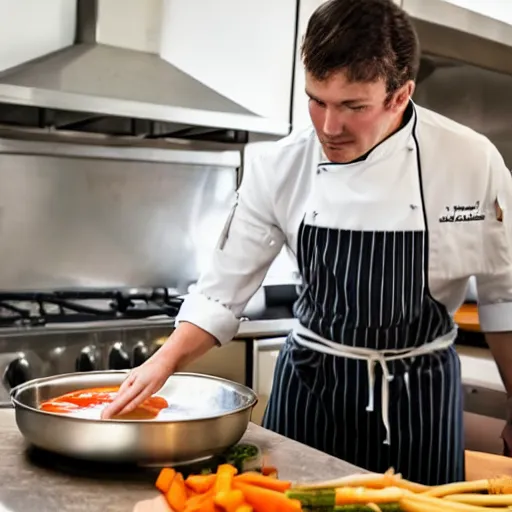 Prompt: chef cooking in the kitchen