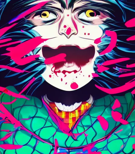 Image similar to Kimetsu no Yaiba by Alex Pardee, Petros Afshar, and James McDermott,unstirred paint, vivid color, cgsociety 4K