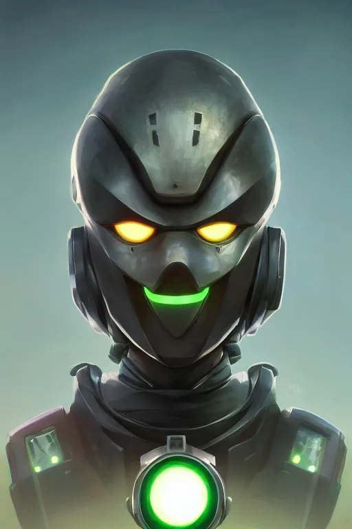 Image similar to epic mask helmet robot ninja portrait stylized as fornite style game design fanart by concept artist gervasio canda, behance hd by jesper ejsing, by rhads, makoto shinkai and lois van baarle, ilya kuvshinov, rossdraws global illumination radiating a glowing aura global illumination ray tracing hdr render in unreal engine 5