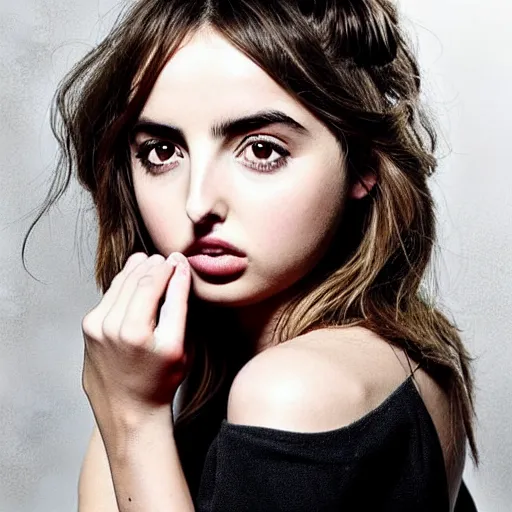 Image similar to a photo that looks a little bit like ana de armas.