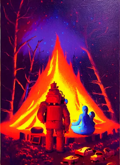 Image similar to camp fire by paul lehr