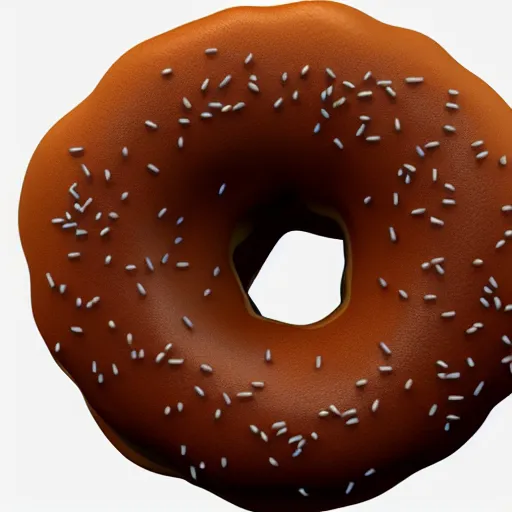 Image similar to 3d render of donut 4k