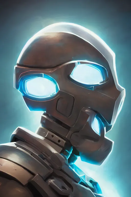 Image similar to epic mask helmet robot ninja portrait stylized as fornite style game design fanart by concept artist gervasio canda, behance hd by jesper ejsing, by rhads, makoto shinkai and lois van baarle, ilya kuvshinov, rossdraws global illumination radiating a glowing aura global illumination ray tracing hdr render in unreal engine 5