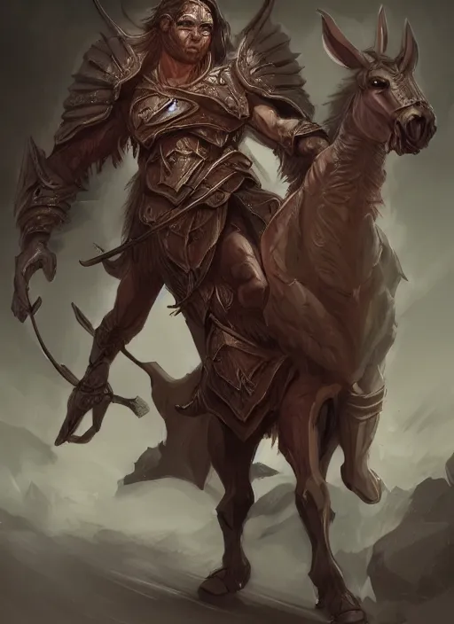 Image similar to dungeons and dragons art of centaur arch wizards, concept art, intense, illustration, digital painting, highly detailed, fantasy, trending on artstation,