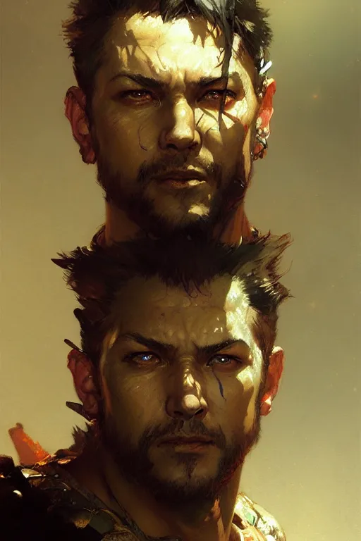 Prompt: moonmoon _ ow portrait dnd, painting by gaston bussiere, craig mullins, greg rutkowski, yoji shinkawa