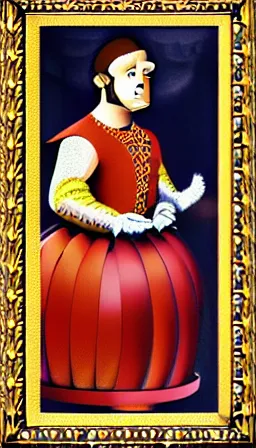 Prompt: 1 4 th century portrait painting of donkey kong, regal, royal, beautiful colors, digital illustration, detailed, intricate