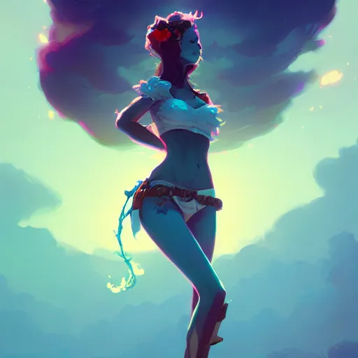 Image similar to a beautiful daisy duke, art by pete mohrbacher and guweiz and ilya kuvshinov, digital art, highly detailed, intricate, sharp focus, trending on artstation hq, deviantart, unreal engine 5, 4 k uhd image