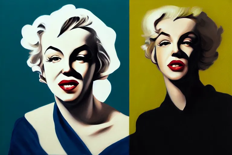Image similar to portrait of merlyn monroe artwork by tim eitel