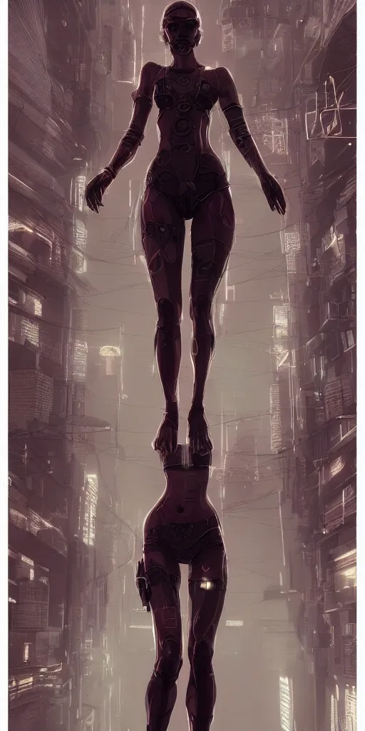 Image similar to t pose, head, feet, hands, cyberpunk, female character, beautiful head, nice legs, concept art, artstation, intricate details, dramatic lighting