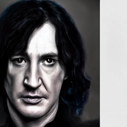 Image similar to Tom Hardy as Severus Snape, portrait, photography