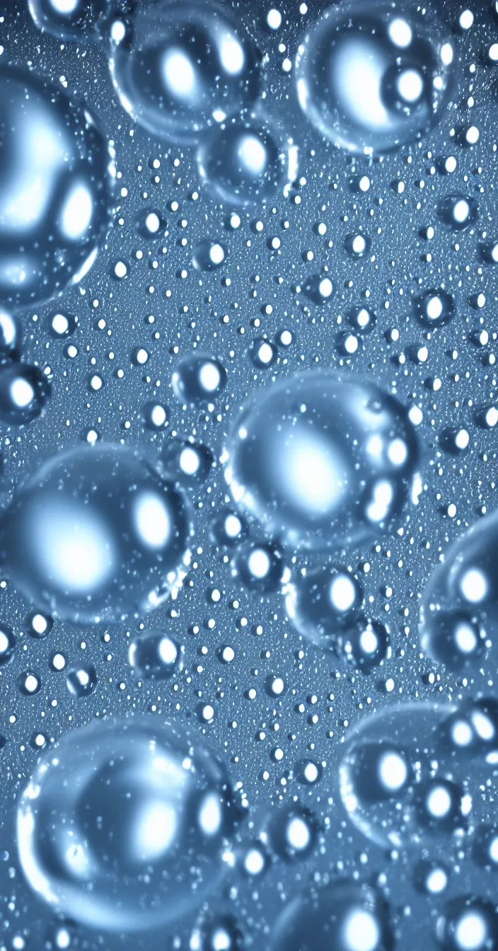 Prompt: highly detailed realistic photo of multiple water droplets, very sharp focus, award winning masterpiece photography, hyper realistic, concept art, 8 k detail post - processing