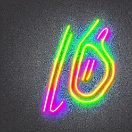 Image similar to chrome text with 80's aeshtetic, colorful neon lights