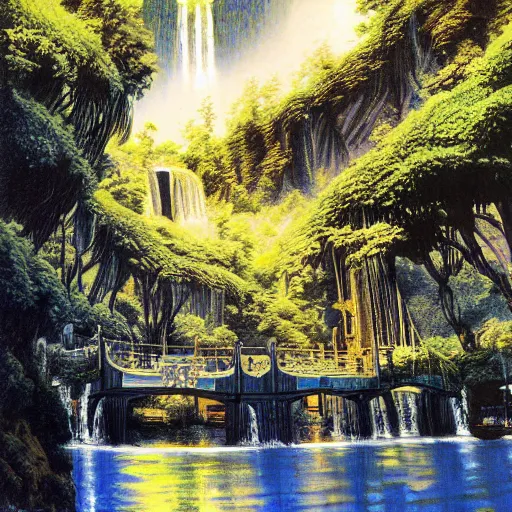 drawing of Rivendell by Syd Mead | Stable Diffusion | OpenArt