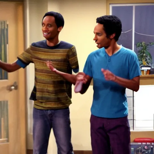 Prompt: troy and abed in the morning