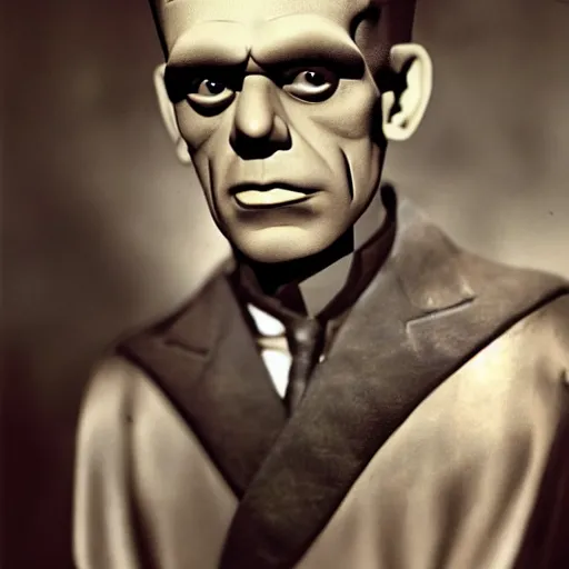 Prompt: portrait of a genetic combination of boris karloff and james dean, handsome frankenstein, cute frankenstein, beautiful frankenstein, smooth frankenstein, beatnik frankenstein, rebel frankenstein, color photography, full color photograph, dynamic lighting, very detailed - h 7 0 4