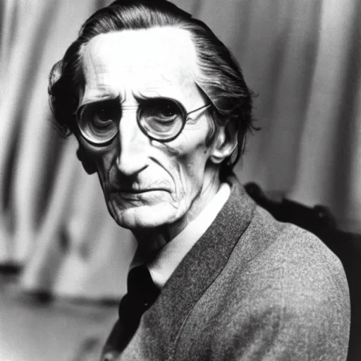 Prompt: dslr photo portrait still of!! young peter cushing, 8 k, by diane arbus,