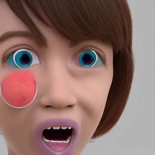 Prompt: a 3 d render a horrific xyzal allergy commercial