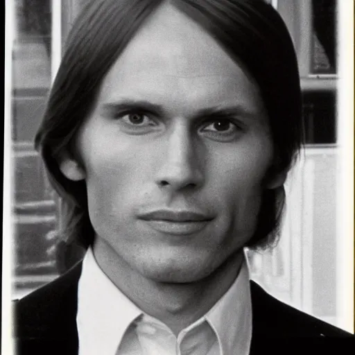 Image similar to A photograph portrait of Jerma985 with short-medium length hair a combover wearing early 1970s menswear in the early 1970s, taken in the early 1970s, grainy, taken on a 1970s Polaroid Camera, realistic, hyperrealistic, very realistic, highly detailed, very detailed, extremely detailed, detailed, digital art, trending on artstation, colorized photo