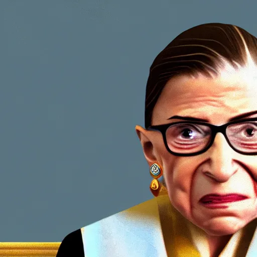 Image similar to ruth bader ginsburg in roblox