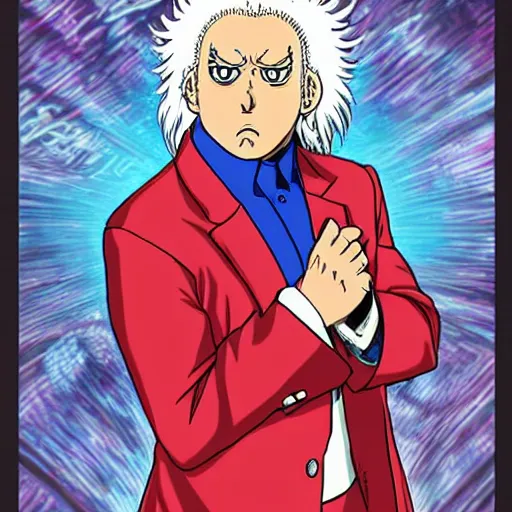 Prompt: ric flair, anime style, akira toriyama style