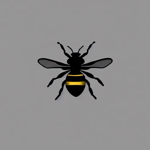 Image similar to minimal album cover of a bee