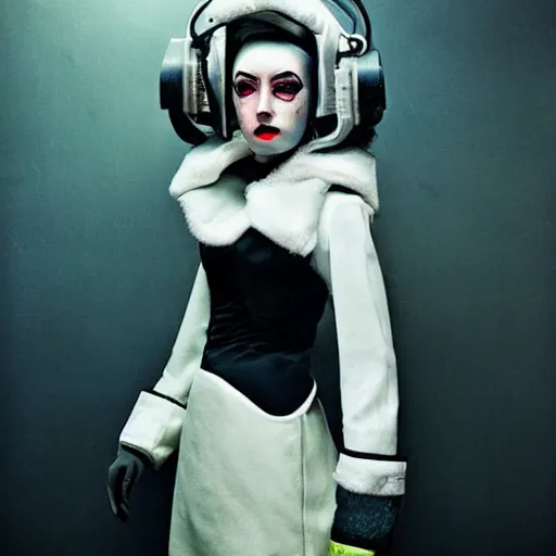 Image similar to dystopian retro future fashion photos