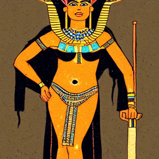 Prompt: Fatdan as an Egyptian godess