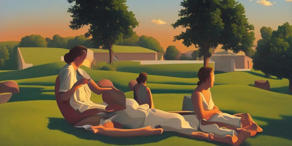 Image similar to concert, summer evening, kenton nelson