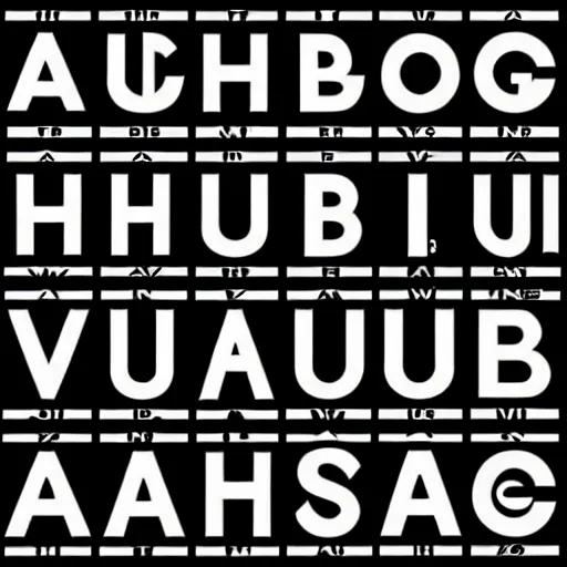 Prompt: the alphabet!! typography, high contrast, front and back, layers, helvetica, in the bauhaus style