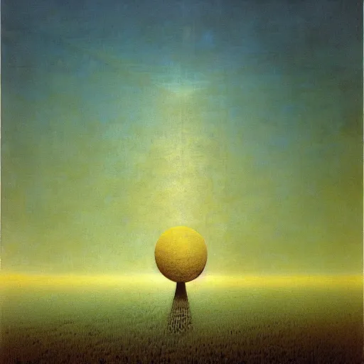 Prompt: multiple panels floating above the horizon, zdzislaw beksinski