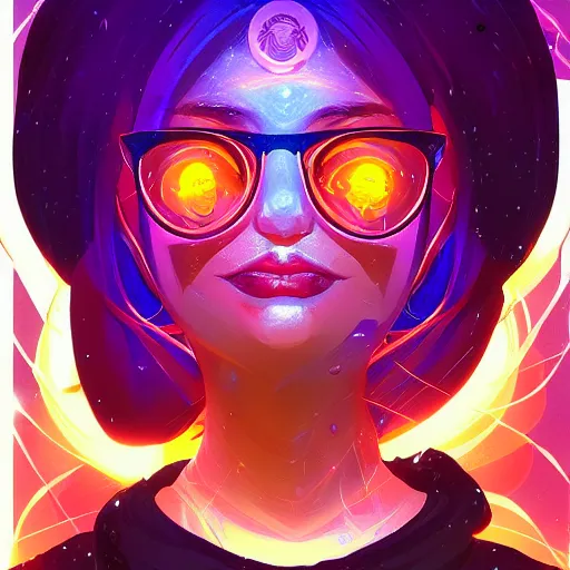 Image similar to skill magic geek inside matrix deepdream radiating a glowing aura stuff loot legends stylized digital illustration video game icon artstation lois van baarle, ilya kuvshinov, rossdraws,