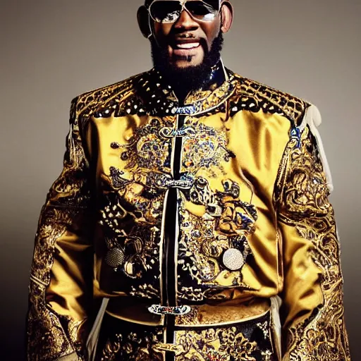 Image similar to r kelly as royal emperor of china