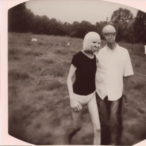 Image similar to found polaroid photo of trash humpers