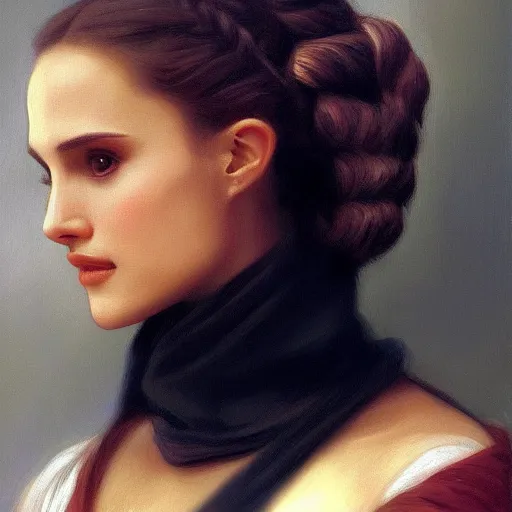 Painting of Natalie Portman as Padme Amidala. Art by | Stable Diffusion |  OpenArt