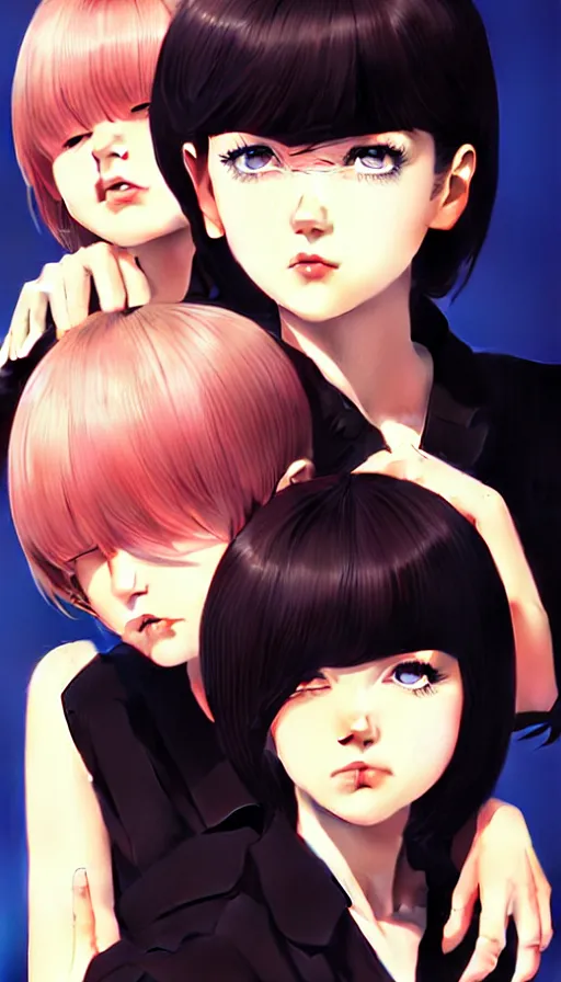 Image similar to the two complementary forces that make up all aspects and phenomena of life, by ilya kuvshinov