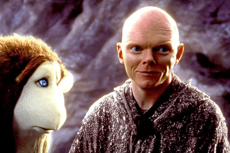 Prompt: a film still of Bill burr in neverending story, high quality