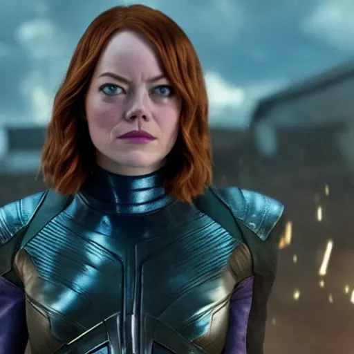 Prompt: emma stone as thanos