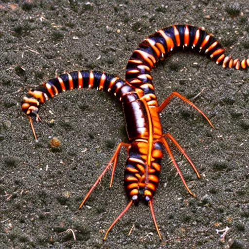 Prompt: undiscovered species of centipede