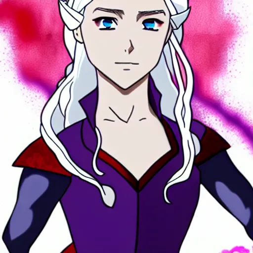 Image similar to daenerys targaryen - anime style