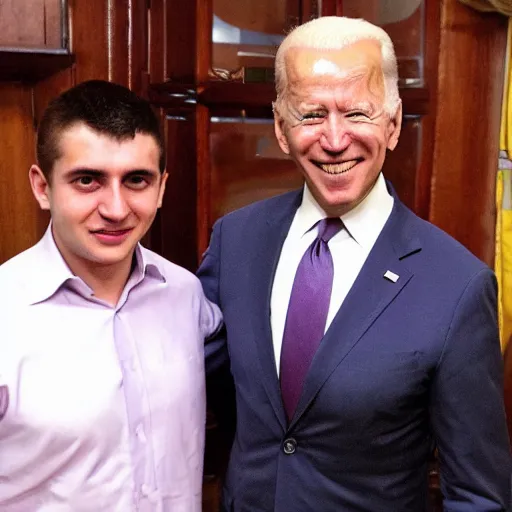 Image similar to hasbulla magomedov and joe biden