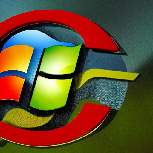 Prompt: windows 7 x logo
