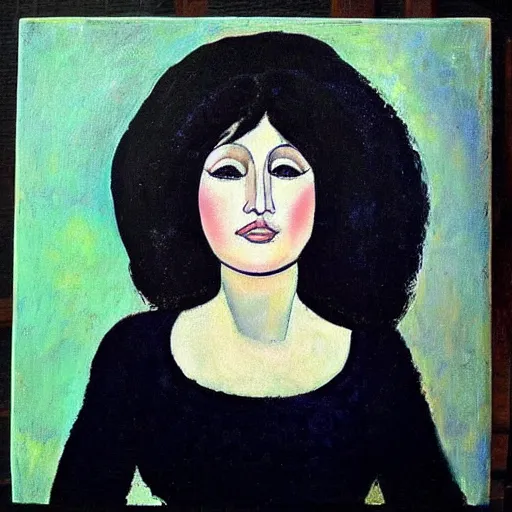 Image similar to “Painting of Dolly Parton made by Modigliani”