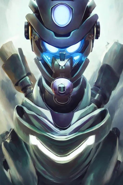 Image similar to epic mask helmet robot ninja portrait stylized as fornite style game design fanart by concept artist gervasio canda, behance hd by jesper ejsing, by rhads, makoto shinkai and lois van baarle, ilya kuvshinov, rossdraws global illumination radiating a glowing aura global illumination ray tracing hdr render in unreal engine 5