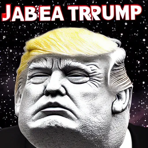 Prompt: jabba the trump from star wars